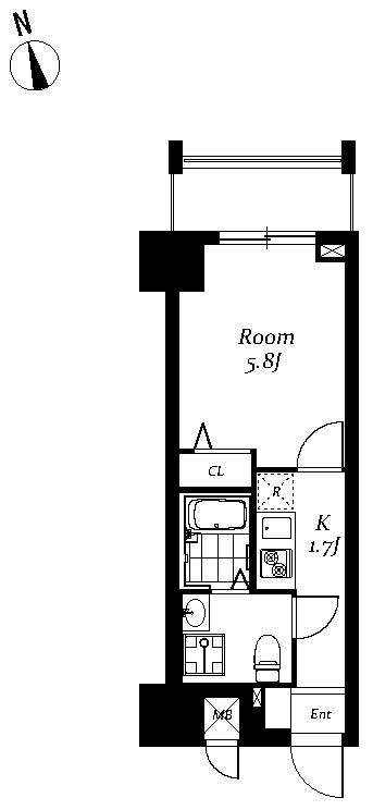 レジディア浅草吾妻橋 間取り図