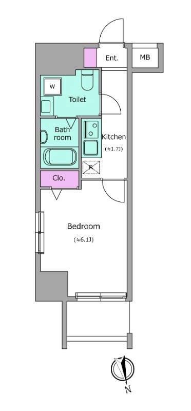 レジディア浅草吾妻橋 間取り図