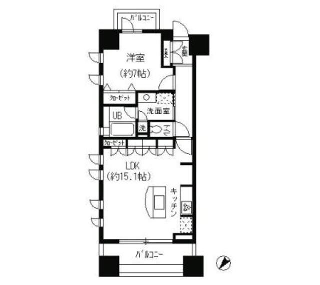 パークキューブ日本橋水天宮 間取り