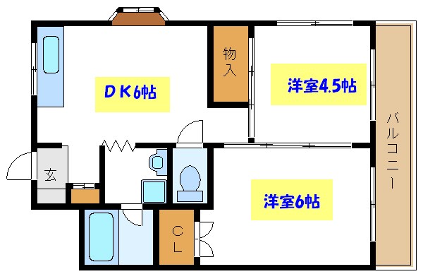 サニーコーポ佐久間ビル 間取り図