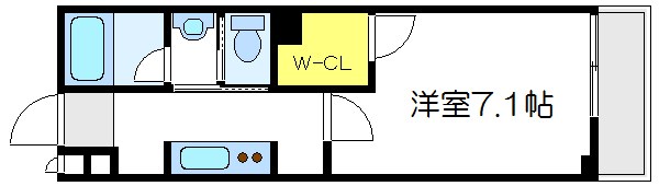 エクセラン 102号室 間取り