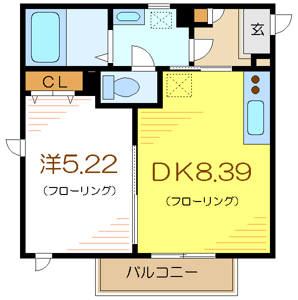 リバーハイツⅡ 間取り図