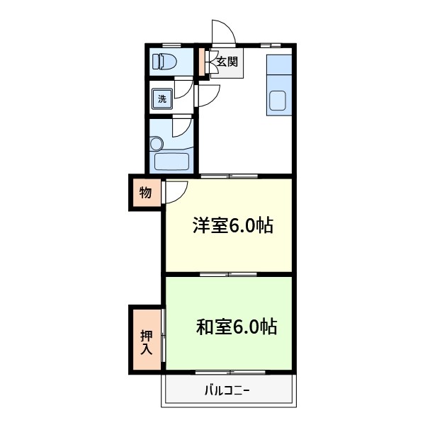 コーポペガサス 間取り図
