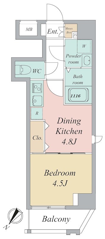 グランカーサ曳舟 間取り図