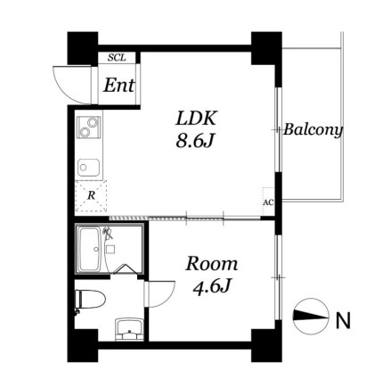 ティックハウス  間取り図