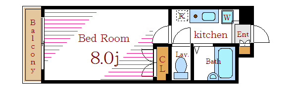 ギンガム瑞江 間取り図