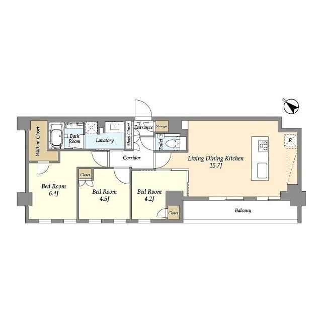 グランカーサ瑞江 間取り図