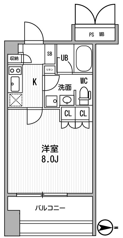 サンフル押上Ⅰ 間取り図