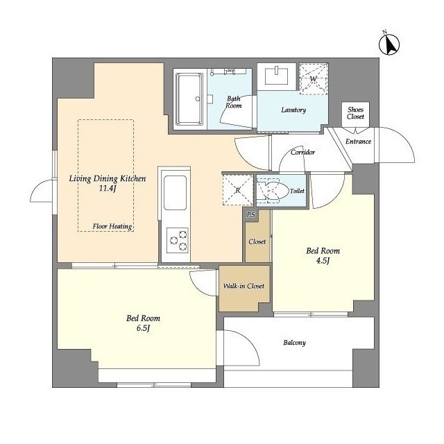 ＭＯＤＩＥＲ　ＧＩＮＺＡ　ＥＡＳＴ 間取り図
