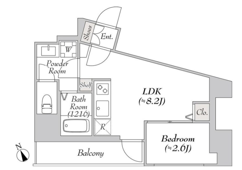 ルミーク根岸 間取り