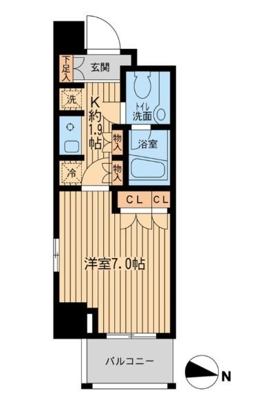 エコロジー東陽町プロセンチュリー 間取り図