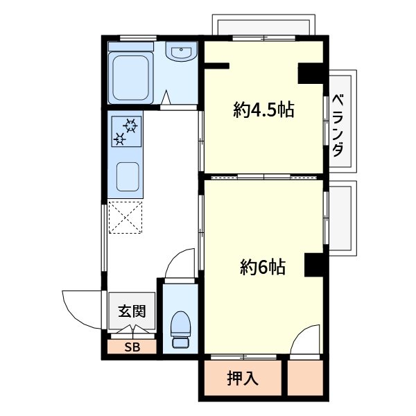 コーポ小森 間取り図