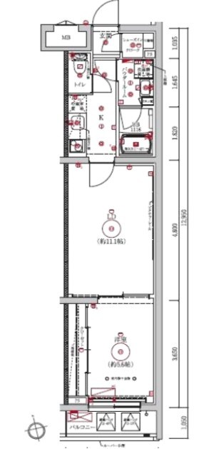 LUMEED梅島 間取り図