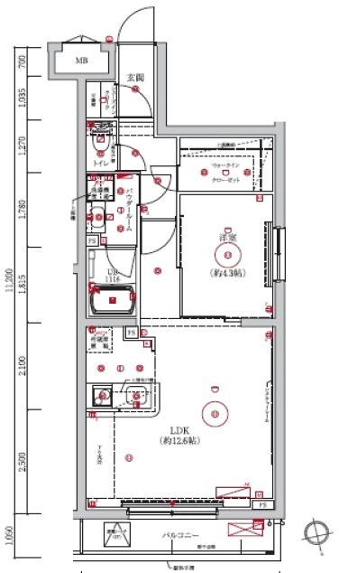 LUMEED梅島 間取り図