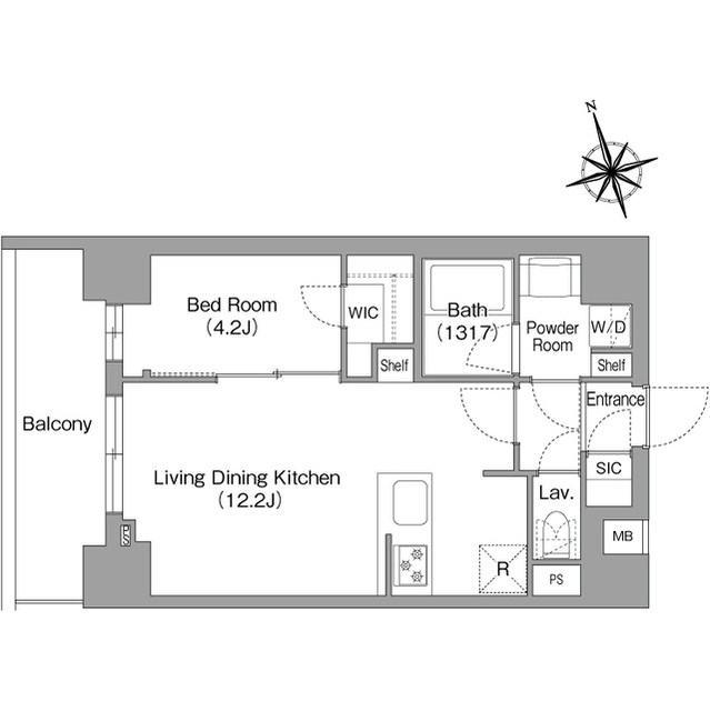 コンフォリア・リヴ八丁堀 間取り