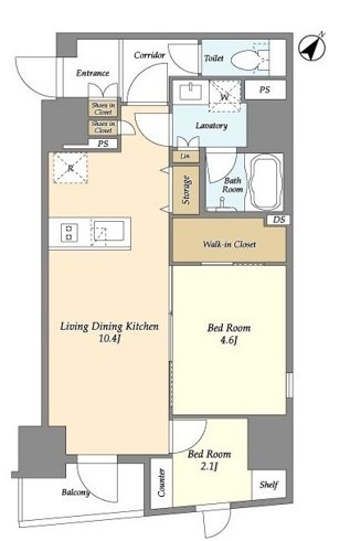 RESiA日本橋小伝馬町(旧ジオエント日本橋小伝馬町） 間取り