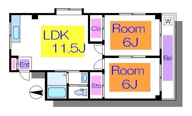 グリーンサイドスガヌマ  間取り図