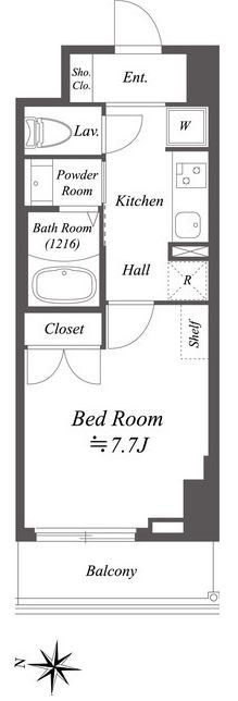 Alpha Prime東陽町  間取り図