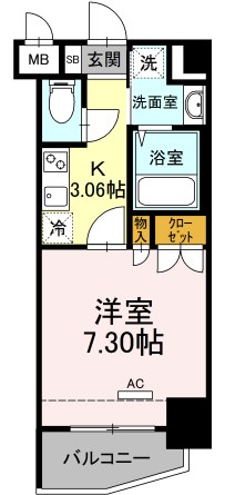 ホウエイコート秋葉原 間取り