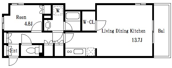 パークキューブ亀戸   間取り図