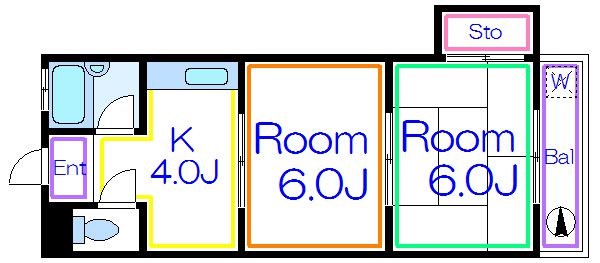 第十アサヒハイツ  間取り