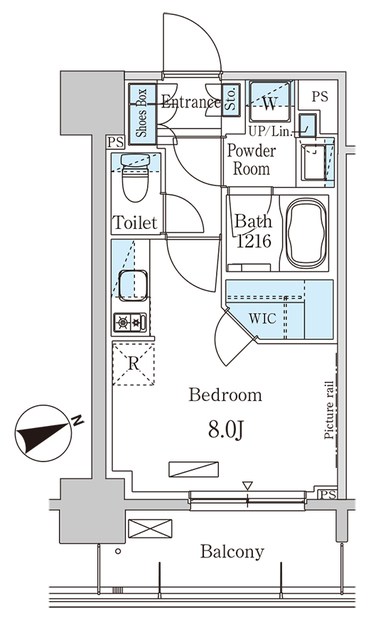 パークアクシス本所吾妻橋 間取り図