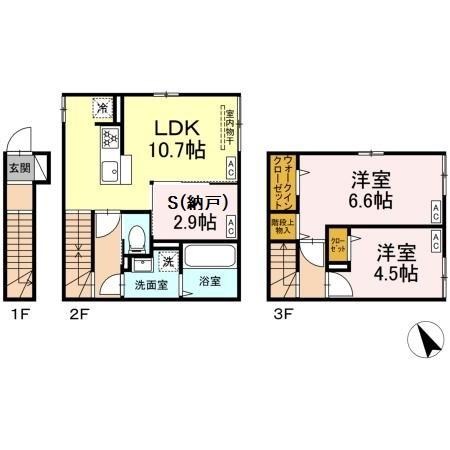 セレスティア柴又Ⅳ 間取り図