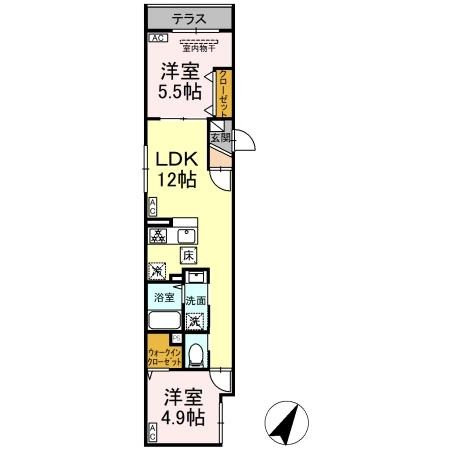 セレスティア柴又Ⅲ 間取り