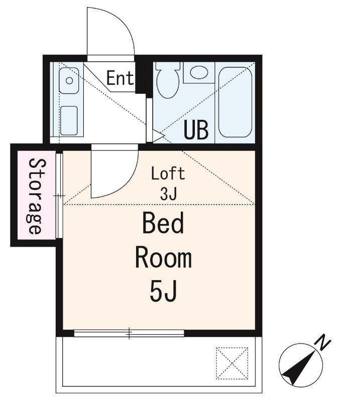 T&amp;#39;sフラット柴又 間取り図