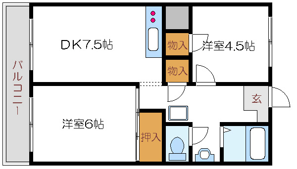 メゾン新小岩 間取り図