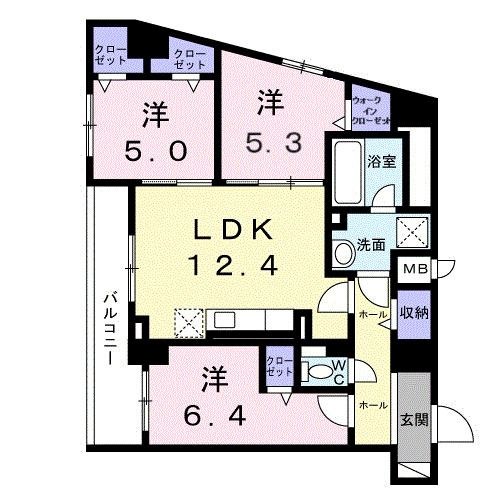 シエスタ　キー 間取り図