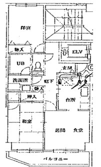 リバーパーク四つ木 間取り図