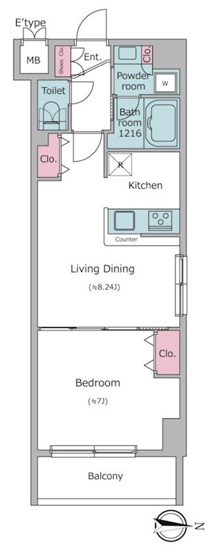 ライトテラス押上 間取り図