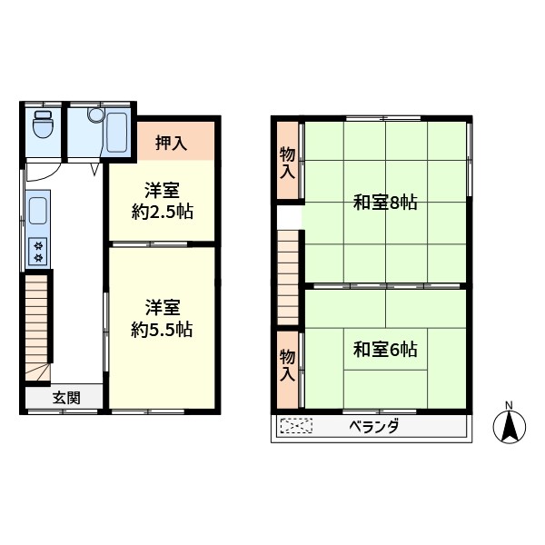 北砂戸建 間取り
