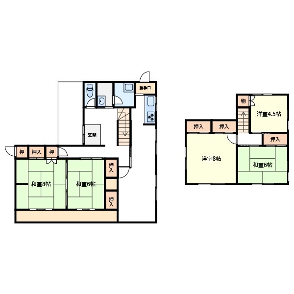 三ヶ谷戸建 間取り