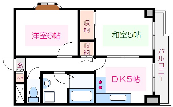 コーポ白河 間取り図