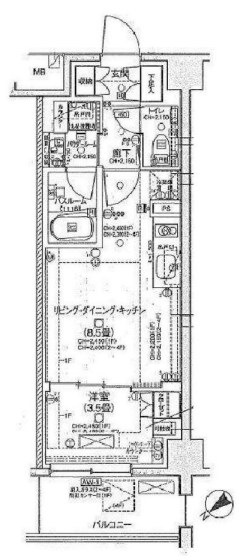 デュオステージ浦安 200号室 間取り