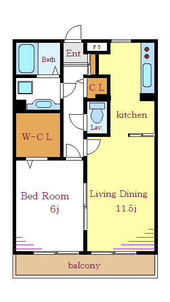 グランフィールド松江Ⅱ 間取り図