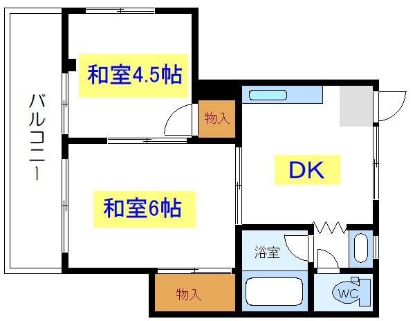 泉マンション 201号室 間取り