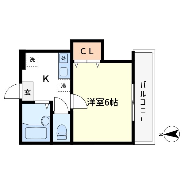 中道ハイツ 間取り図