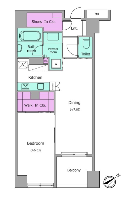 レジディア日本橋浜町 間取り
