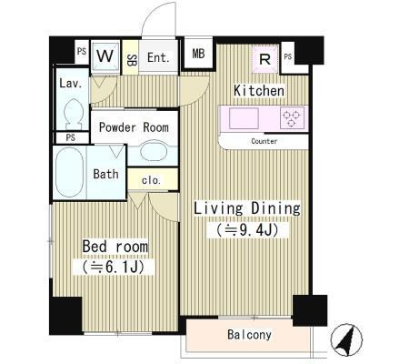 メインステージ日本橋人形町 間取り