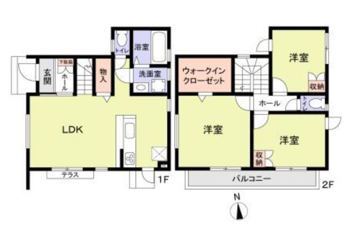 フォレストガーデン梅島1 間取り図