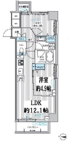 関寅ビル第10 間取り図