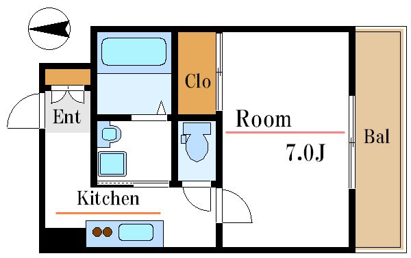 リシェス門前仲町 間取り図
