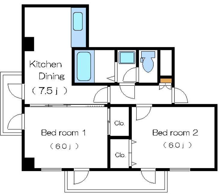 レジデンスタイム２ 間取り図