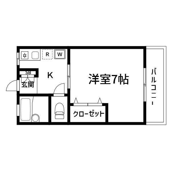 シティハイム・ブルースカイ 間取り図