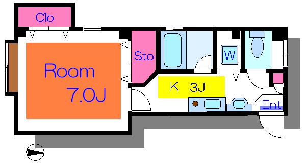 メゾンドミモ 間取り図