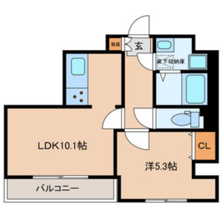 MON CHATON（ﾓﾝｼｬﾄﾝ） 間取り