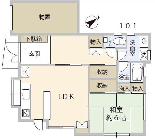 Namelessコーポ 間取り図